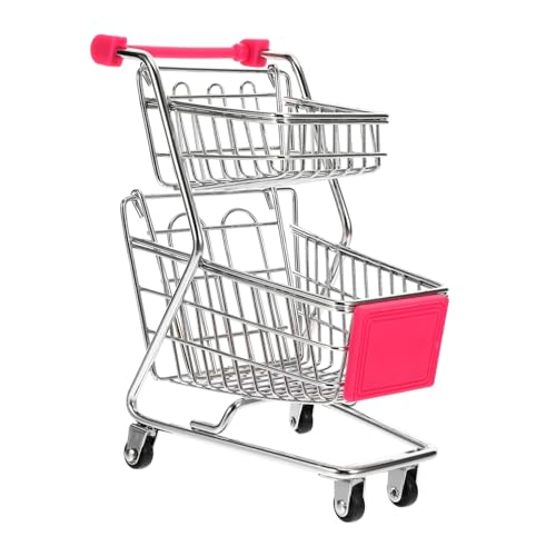 UPKOCH Einkaufswagen Zappelspielzeug Einkaufswagen Für Mädchen Kinderspielzeug Rollenspiel Mini Supermarkt Handwagen Miniatur Einkaufswagen Küchenzubehör Puppe Iron Rosy UPKOCH Einkaufswagen Zappelspielzeug Einkaufswagen Für Mädchen Kinderspielzeug Rollenspiel Mini Supermarkt Handwagen Miniatur Einkaufswagen Küchenzubehör Puppe Iron Rosy von UPKOCH