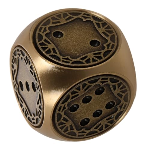UPKOCH Messing-mini-würfel Retro-würfel Kreativ-würfel Handpoliertes 6-seitiges Gaming-würfel-Set Für Brettspiele von UPKOCH