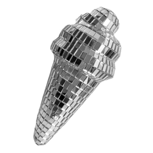 UPKOCH Eiscreme-Ornamente Disko Dekorationen Disco-dekorationsparty Ball Spiegel Reflektierend Klein Disco - Prop- Disco- Eiscremeförmiges -Requisiten Glas Silber UPKOCH Eiscreme-Ornamente Disko Dekorationen Disco-dekorationsparty Ball Spiegel Reflektierend Klein Disco - Prop- Disco- Eiscremeförmiges -Requisiten Glas Silber von UPKOCH