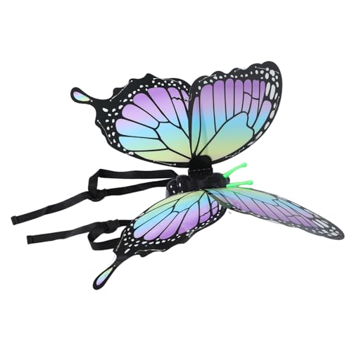 UPKOCH Elektrische LED Schmetterlingsflügel mit Beweglichen Lichteffekten Fliegende für Kinderkostüm Geeignet für Halloween Frühling Geburtstag Cosplay und Party von UPKOCH
