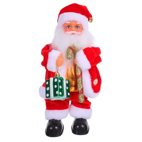 UPKOCH Elektrische Weihnachtsmann Musik und Beweglichen Teilen Festliche Weihnachtsdeko Spielspaß Sichere Materialien für Familienfeiern und Weihnachtsfest von UPKOCH