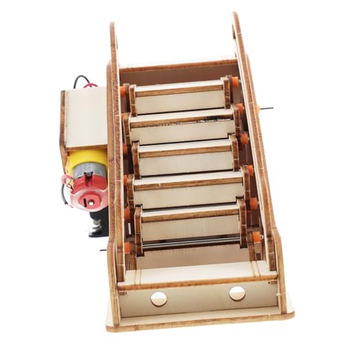 UPKOCH Elektrisches DIY Miniatur aufzugsmodell Bausatz für Dekoratives Wissenschaftsspielzeug Lernspielzeug zur Entwicklung von Denken und Räumlichem Denken Vielseitig für Schule und von UPKOCH