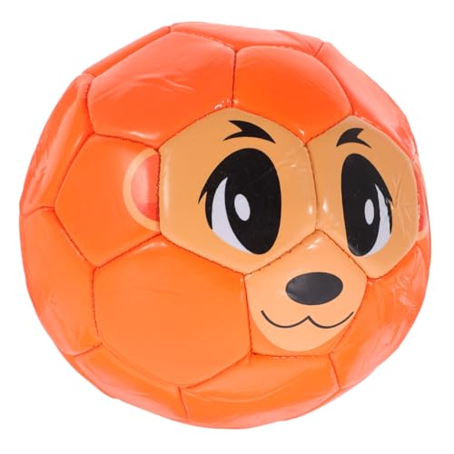 UPKOCH Eltern-Kind-fußball Sporttraining Fußball Trainingsball Für Cartoon, Der Fußball Trainiert Bälle Für Kleinkinder Sportball Für Tragbarer Gymnastikball Pu Orange von UPKOCH