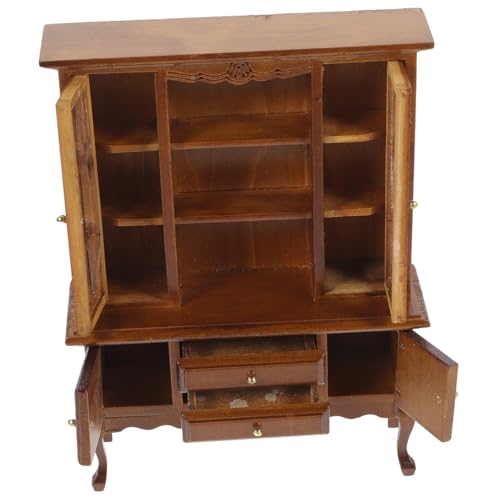 UPKOCH Esszimmer Zubehör Walnussfarbenes Design für Mini Häuser und Kreative Spielumgebungen von UPKOCH