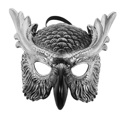 UPKOCH Eulenmaske Tiermaske Cosplay Maske Halloween Maske Partymasken Für Erwachsene Maskenmaske Kostüm Maskenmaske Halloween Eulenmaske Tierkopfmaske Silber Pp Kunststoff UPKOCH Eulenmaske Tiermaske Cosplay Maske Halloween Maske Partymasken Für Erwachsene Maskenmaske Kostüm Maskenmaske Halloween Eulenmaske Tierkopfmaske Silber Pp Kunststoff von UPKOCH