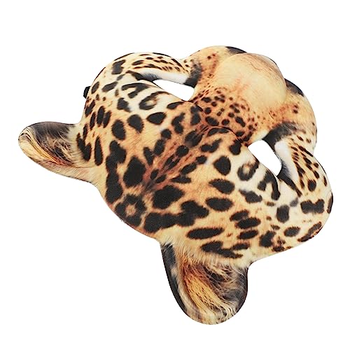 UPKOCH Eva Halbgesichts Maske Leopardenkopf mit Elastischem Band Dekorative Tiergesichts Maske für Halloween Karneval Maskerade Verstellbar Bequem für Erwachsene und Cosplay Partys von UPKOCH