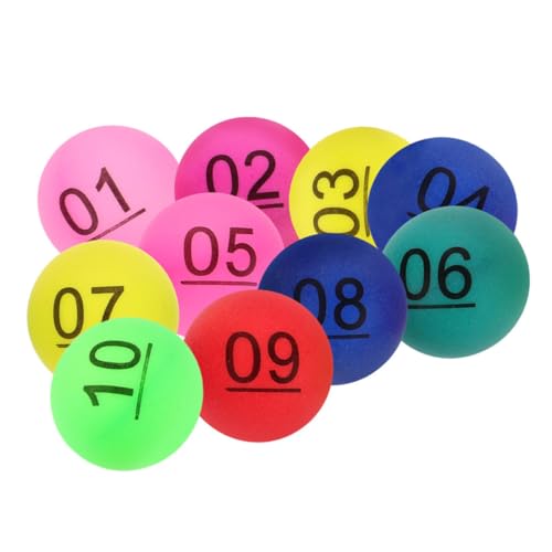 UPKOCH Farbe Zahlenball Lotterie-Ball-Maschine Lotteriekugeln Bingo-Zahlen Bingokugeln Mit Käfig Tombola-kugelnummern Gewinnspielkugeln Pp von UPKOCH