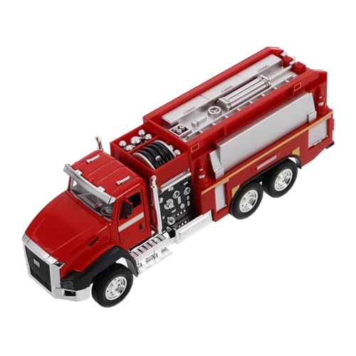 UPKOCH Feuerwehrauto aus Robustem Legierungs Material Kleines Rückzieh Feuerwehrauto für Jungen Jahre Sicher und Langlebig Fördert Fantasievolles Rollenspiel und Technisches Interesse von UPKOCH