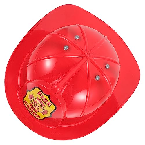 UPKOCH Feuerwehrmann Hut Verstellbarer Cosplay Für Jungen Und Plastik Feuerwehrhelm Für Partys Und Karneval Kostüm Zubehör von UPKOCH