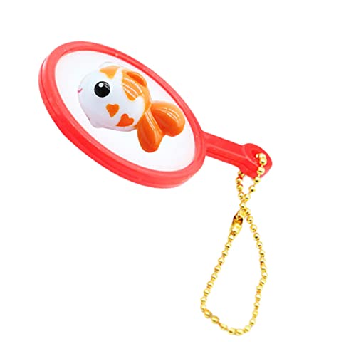 UPKOCH Fisch mit Netz Ornament Dekoratives Accessoire für Miniaturlandschaften und Puppenhäuser für DIY Projekte und Kreative Wohnraumgestaltungen Zufälliger von UPKOCH