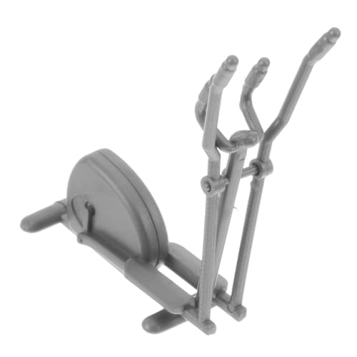 UPKOCH Fitnessgeräte Modell Turngeräte Modell Mini Puppenhaus Zubehör Puppenhaus Sportzubehör Puppenhaus Simulation Fitness Kunststoff Dunkelgrau von UPKOCH