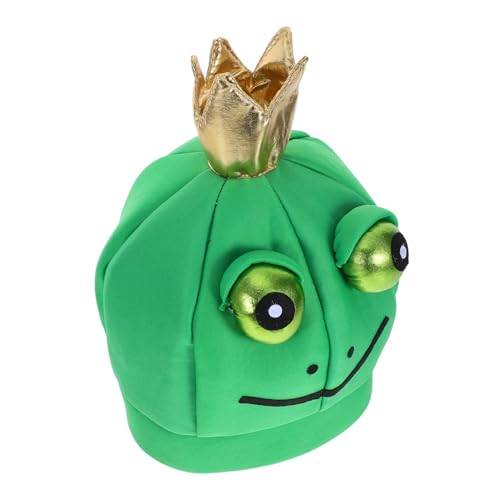 UPKOCH Frosch Kostüm Hut Leichtes Atmungsaktives Tiermütze Cartoon Tierisch Lustiger Froschkopfhaut Kopfbedeckung Unisex Halloween Party Cosplay Zubehör UPKOCH Frosch Kostüm Hut Leichtes Atmungsaktives Tiermütze Cartoon Tierisch Lustiger Froschkopfhaut Kopfbedeckung Unisex Halloween Party Cosplay Zubehör von UPKOCH