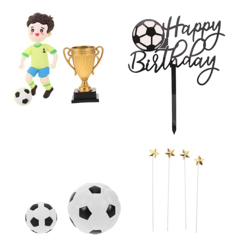 UPKOCH Fußball-kuchenaufsatz Realistischen Fußballspielerfiguren Und Fußballfeldmotiven Für Geburtstagspartys Und Sportfeiern UPKOCH Fußball-kuchenaufsatz Realistischen Fußballspielerfiguren Und Fußballfeldmotiven Für Geburtstagspartys Und Sportfeiern von UPKOCH