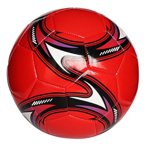 UPKOCH Fußball Sport tragbar Fussball mitgebsel Football Game Soccer Game soccergame Training Fussball Fußbälle für draußen Fußbälle Größe 5 Bälle für Kleinkinder 1-3 PVC rot von UPKOCH