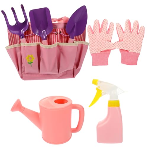 UPKOCH Komplettes Gartenwerkzeug-Set Für Kinder Schaufel Rechen Gießkanne Handschuhe Sprühkessel Handrechen Schaufel Für Kinder von UPKOCH