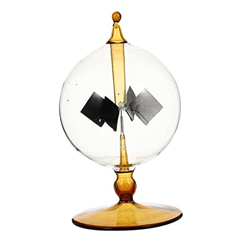 UPKOCH Gauner büroradio offic schulm Lernspielzeug für sunze Sonne Krummes Windmühlen-Bolometer mit leichtem Druck Glasmaterial mit hohem Borosilikatgehalt Yellow von UPKOCH