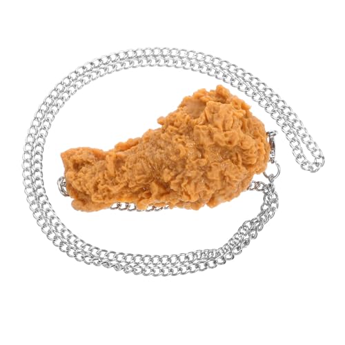 UPKOCH Gebratene Hühnerbeine Halskette Seltsame Halskette Lebensmittelschmuck lustiger Schmuck Brathähnchen-Dekoration Halskette mit gebratenem Huhn Hühnerzubehör Brathähnchen-Schmuck PVC UPKOCH Gebratene Hühnerbeine Halskette Seltsame Halskette Lebensmittelschmuck lustiger Schmuck Brathähnchen-Dekoration Halskette mit gebratenem Huhn Hühnerzubehör Brathähnchen-Schmuck PVC von UPKOCH