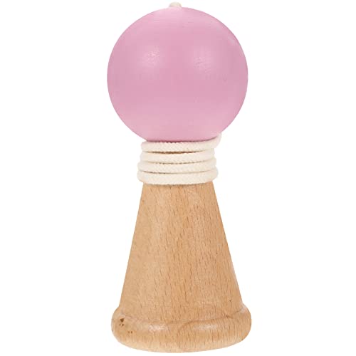UPKOCH Geschicklichkeitsball bastelzeug für Activity für holzspielsachen Activity Kinderhandwerk Schreibtisch-Gadgets versorgen Kendama aus Holz Rosa von UPKOCH