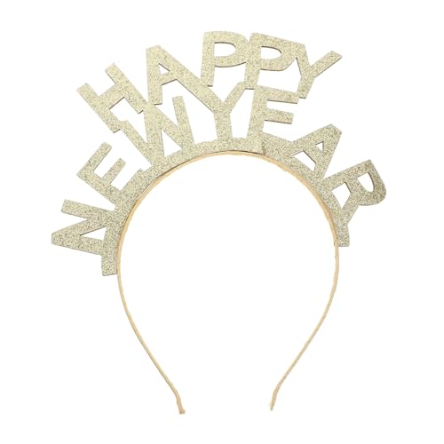 UPKOCH Glitzer Stirnband Neujahr Kopfschmuck Party Haaraccessoire Leicht Langlebig Dekorativ Geschenkidee für Schüler und Feierlichkeiten von UPKOCH