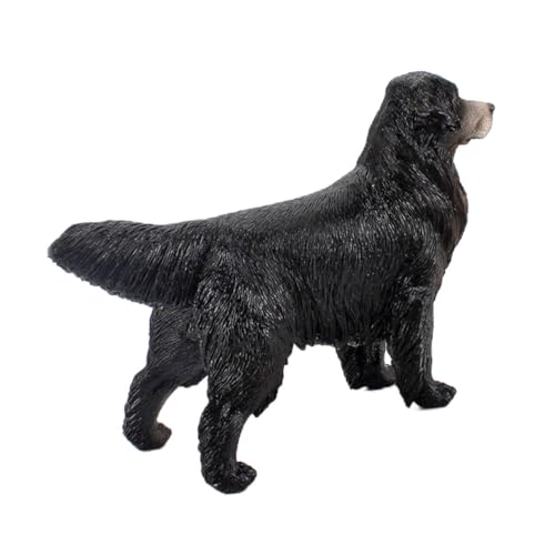 UPKOCH Golden Retriever-Ornament Für Nachgemachte Hundepuppe Schmücken Szenenlayout-Requisite Desktop - Figur Fotografie-Requisiten Black Plastik von UPKOCH