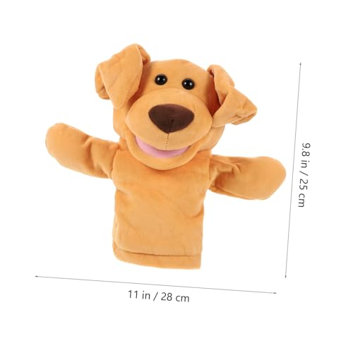 UPKOCH Große Handpuppe Hund Form Plüsch Tierhandpuppe für Motorik Training Hand Auge koordination Soziale Interaktion von UPKOCH