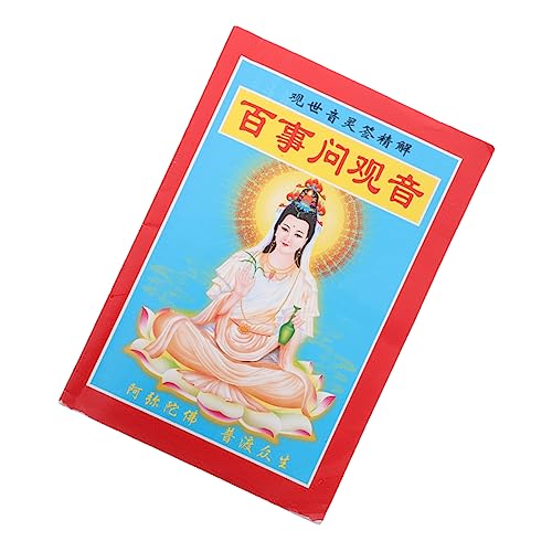 UPKOCH Authentisches Buddhistisches Wahrsagebuch Tempel-wahrsagestäbe Für Gläubige Und Spiele von UPKOCH
