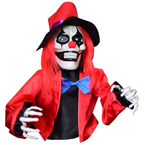 UPKOCH Halloween-Dekoration Halloween-Decke Animatronische Halloween-Requisiten Unter Im Freien Clown- Geist Becher Halloween-hängedekorationen Kostüm Halloween-tür Rot Stoff UPKOCH Halloween-Dekoration Halloween-Decke Animatronische Halloween-Requisiten Unter Im Freien Clown- Geist Becher Halloween-hängedekorationen Kostüm Halloween-tür Rot Stoff von UPKOCH