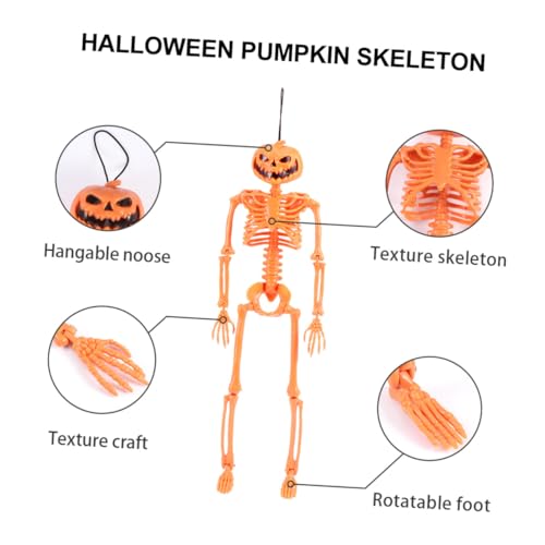 UPKOCH Halloween-Foto-Requisiten Halloween Halloween Toys Halloween Decoration Gruselige Dekoration Kürbisskelett simuliert Mini Halloween-Skelett Party-Kürbis-Skelett Orange UPKOCH Halloween-Foto-Requisiten Halloween Halloween Toys Halloween Decoration Gruselige Dekoration Kürbisskelett simuliert Mini Halloween-Skelett Party-Kürbis-Skelett Orange von UPKOCH