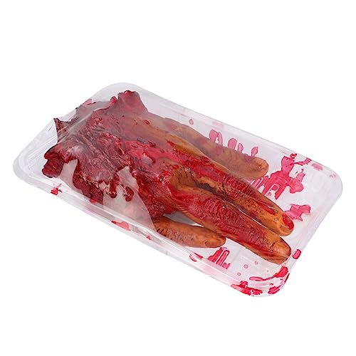 UPKOCH Halloween Gebrochener Finger Brotdose Fensteraufkleber Halloween Halloween-Platte halloweendeko Halloween Scherzartikel Halloween-Finger-Requisiten PU-Weichkleber von UPKOCH