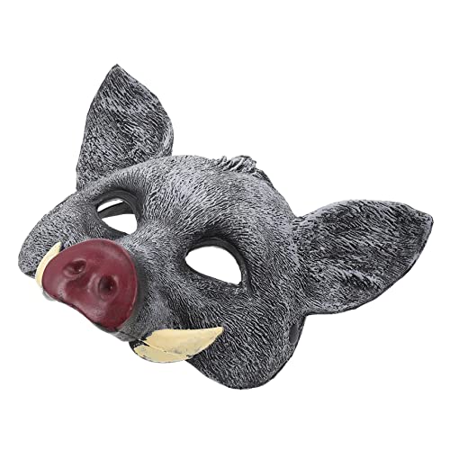 UPKOCH Halloween Tiermaske Realistische Wildschwein Maske aus PU für Kostümparty Cosplay Karneval Sicher Leicht Tragbar Kreative Gestaltung für Unvergessliche Feiern von UPKOCH