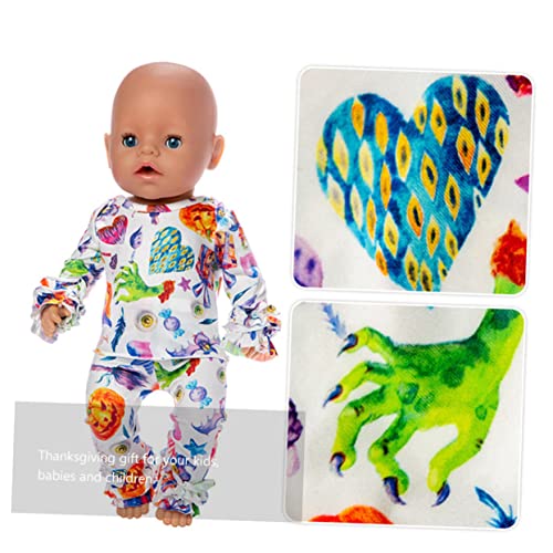UPKOCH Puppenkleidung Zum Anziehen 18-Zoll-Puppen Halloween-Outfit Kürbis- Und Pilz-kostümset Leicht Zu Tragen von UPKOCH
