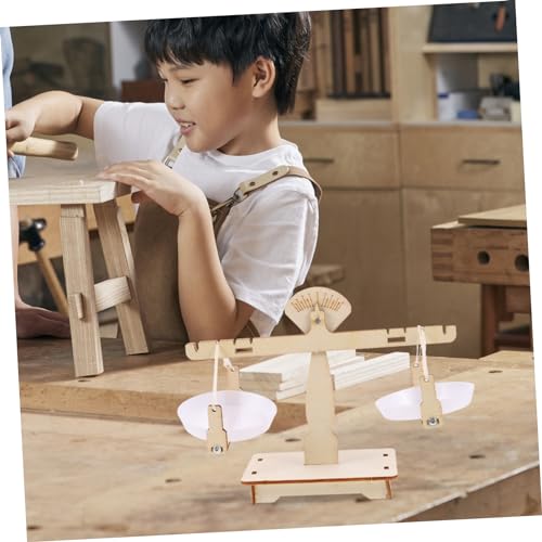 UPKOCH Handgefertigte DIY aus Holz Kleines Balancespielzeug für Pädagogisches Lernspielzeug zur Praktischer Fähigkeiten und Experimentellem Entdecken Sicher und Kreativ von UPKOCH