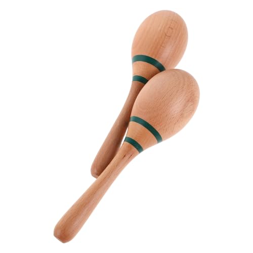 UPKOCH Handgefertigte Holz Maracas für Kleinkinder Ergonomisch Sicher Fördert Rhythmusgefühl und Sensorische Entwicklung Orff Instrument für Kindergarten und Frühe Musikbildung von UPKOCH