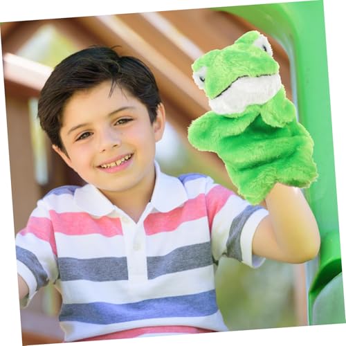 UPKOCH Handpuppe Frosch aus Weichem Plüsch für Interaktives Fantasie und Kommunikation Sicher und Komfortabel für Eltern Junge Mädchen Aktivitäten und Kindergartenunterricht von UPKOCH