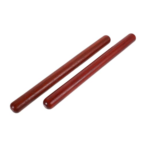 UPKOCH Hartholz Rhythmus Sticks Musikinstrumente für Pädagogisch Ergonomisch Geformt Klarer Klang für Musikunterricht und Familieninteraktion von UPKOCH