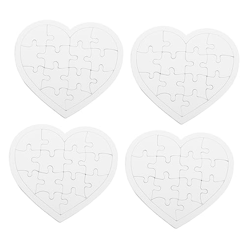 UPKOCH Leeres Puzzleteile-Set – 4-teiliges Puzzle Für Kleinkinder Und Kinder Mit Leeren Puzzleteilen von UPKOCH