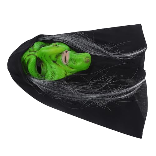 UPKOCH Hexenmaske schrecklich Karikatur Halloween-Maskenkostüm realistisch Maskerade halloween maske party dekoration Spaßmaske Halloween-Partymaske gruselige Cosplay-Maske Emulsion Green von UPKOCH