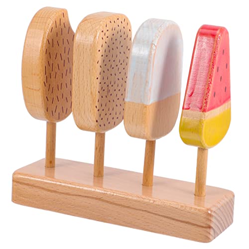 UPKOCH Holz Eiscreme Realistisches Buntes Pretend Play EIS für Sicheres Glattes Holz als und Dekoration für Kinderküchen und Eisdielen UPKOCH Holz Eiscreme Realistisches Buntes Pretend Play EIS für Sicheres Glattes Holz als und Dekoration für Kinderküchen und Eisdielen von UPKOCH
