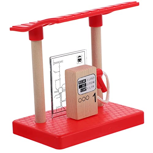 UPKOCH Holz Eisenbahn Zubehör Gasstation Modell aus Robustem Material Pädagogisches für Kreatives Bauen Langlebig und Sicher für Holzeisenbahn Szenen und Rollenspiele UPKOCH Holz Eisenbahn Zubehör Gasstation Modell aus Robustem Material Pädagogisches für Kreatives Bauen Langlebig und Sicher für Holzeisenbahn Szenen und Rollenspiele von UPKOCH
