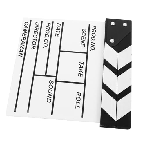 UPKOCH Holz Filmklappe Für Geschnittene Actionszenen Regietafel Requisite Für Filme Filmentwicklungsset Filmklappenrequisite UPKOCH Holz Filmklappe Für Geschnittene Actionszenen Regietafel Requisite Für Filme Filmentwicklungsset Filmklappenrequisite von UPKOCH