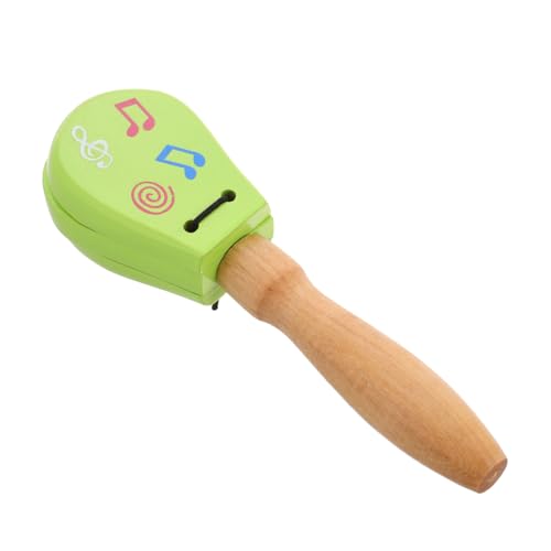 UPKOCH Holz Kinderspielzeug Castanets mit Fingerklapper Pädagogisches Percussion Instrument für Kleinkinder Handgefertigt Sicher Lackiert Robustes Holz zur Frühförderung von und von UPKOCH