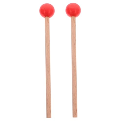 UPKOCH Holz Marimba Schlägel mit Gummikopf Lange Trommelstöcke für Percussion Instrumente für Xylophon und Tongue Drum Ergonomisch und Langlebig von UPKOCH