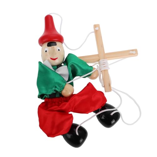 UPKOCH Holz Marionette Pull String Puppenspielzeug Handgefertigte Bunte Marionettenpuppe für Kreatives Fingerfertigkeit und Fantasie für Partys und Dekoration Zufällige Zufällige Farbe von UPKOCH