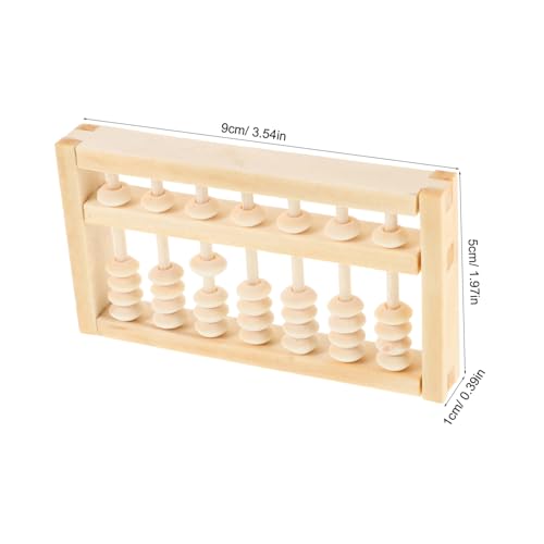 UPKOCH Holz Mini für Erwachsene Traditionelles Chinesisches Rechenbrett Montessori Lernspielzeug Geburtstagsfoto Accessoire Elegantes Design Pädagogisches Zählwerkzeug von UPKOCH
