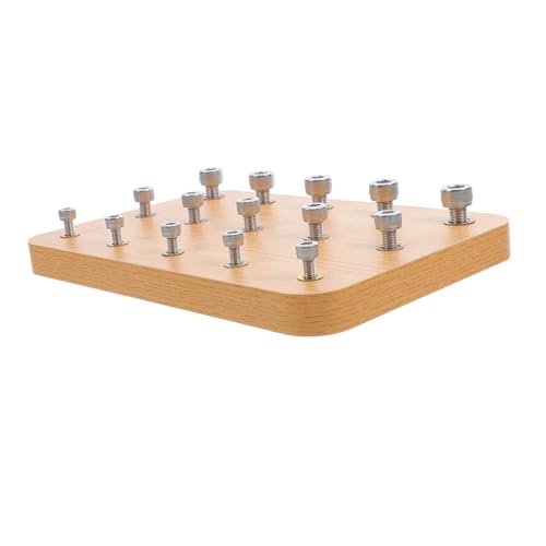 UPKOCH Holz Pegboard für Handrehabilitation Fingerübungstrainer zur Verbesserung der Hand Augen Koordination für Patienten mit Hemiplegie Fingerrehabilitation von UPKOCH