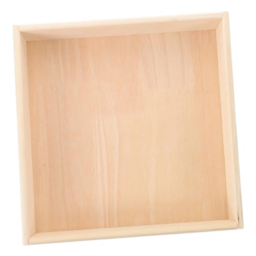 UPKOCH Holz Sandkasten Tablett für Quadratische Sandaufbewahrungsbox Montessori Sandspielzeug Stabiles Sandspielbrett für Drinnen für Kleine Räume und Spielzimmer von UPKOCH