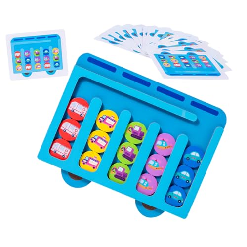 UPKOCH Holz Sortierspielzeug für Doppelseitiges Farb Matching Lernspiel Leichtes Robustes Montessori Motorikspiel Fördert Feinmotorik und Kognitive Entwicklung Kompakt und Tragbar von UPKOCH