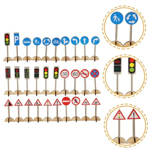 UPKOCH Holz Verkehrszeichen Pädagogisch Micro Scenes Toy für Frühe Verkehrssicherheit und Straßenschildererkennung mit Langlebigem Material UPKOCH Holz Verkehrszeichen Pädagogisch Micro Scenes Toy für Frühe Verkehrssicherheit und Straßenschildererkennung mit Langlebigem Material von UPKOCH