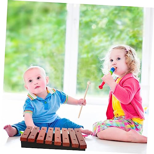 UPKOCH Holz Xylophon mit Schlägeln Kindersicheres Musikinstrument für Kleinkinder und Anfänger Fördert Musikalisches Lernen und Hand Augen Koordination Geeignet für Zuhause Kindergarten von UPKOCH