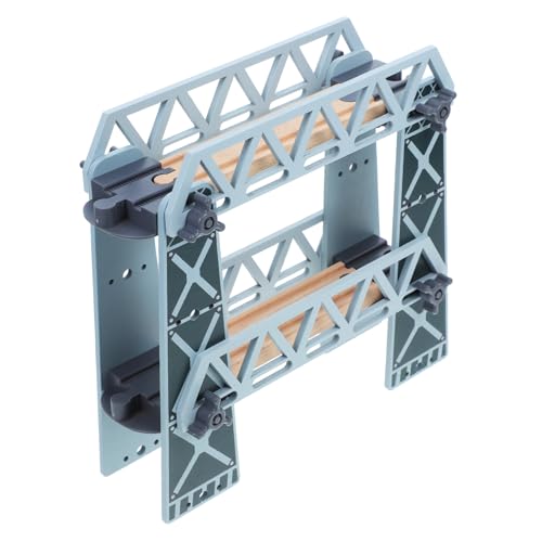 UPKOCH Holzbahn Brücke Doppelt Abnehmbare Holzmodelleisenbahn Zubehör Kompatibel mit Spielzeugeisenbahn Sets Fördert Motorik und Kreativität für Jungen Mädchen UPKOCH Holzbahn Brücke Doppelt Abnehmbare Holzmodelleisenbahn Zubehör Kompatibel mit Spielzeugeisenbahn Sets Fördert Motorik und Kreativität für Jungen Mädchen von UPKOCH